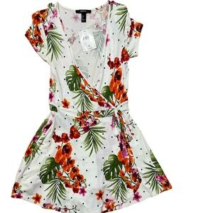 Forever21 Tropical Print Romper